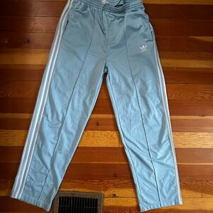 Men's baby blue vintage adidas track pants